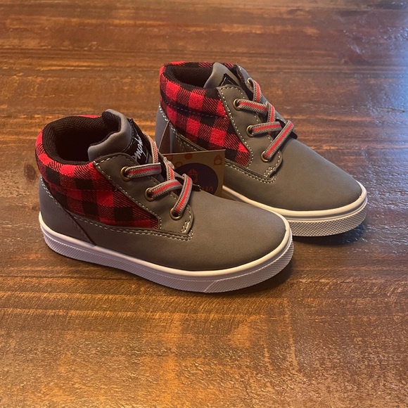 Oliver Charcoal Plaid boot 9c - Picture 1 of 5